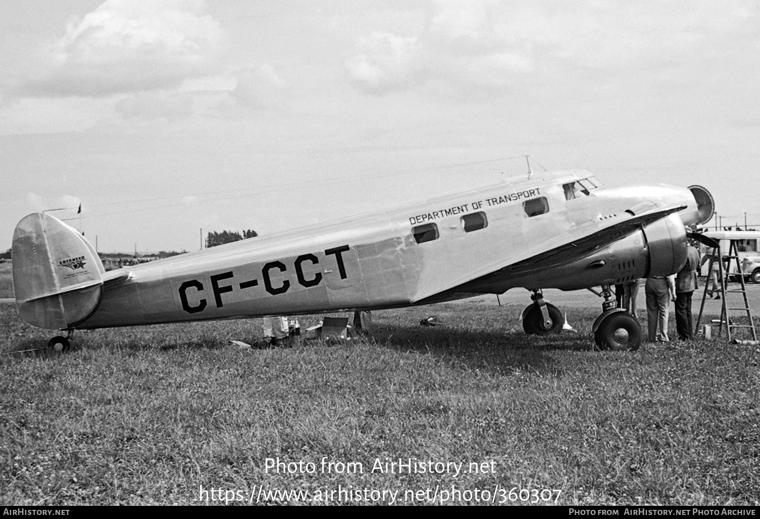 Aircraft Photo of CF-CCT | Lockheed 12-A Electra Junior | Department of Transport | AirHistory.net #360307