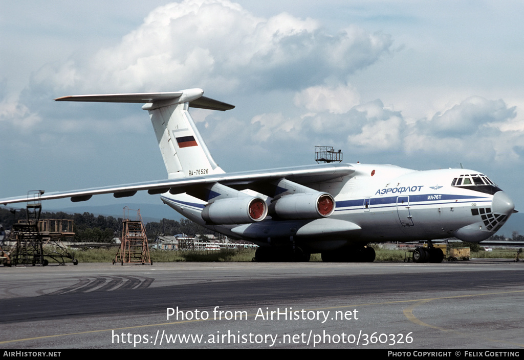 Aircraft Photo of RA-76526 | Ilyushin Il-76T | Aeroflot | AirHistory.net #360326