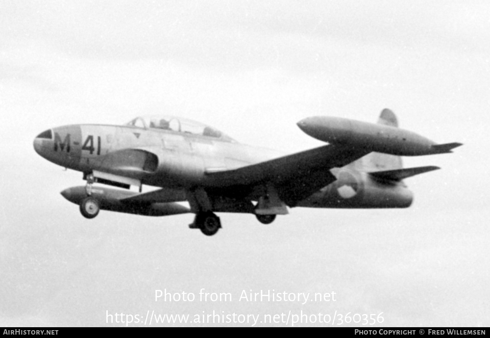 Aircraft Photo of M-41 | Lockheed T-33A | Netherlands - Air Force | AirHistory.net #360356