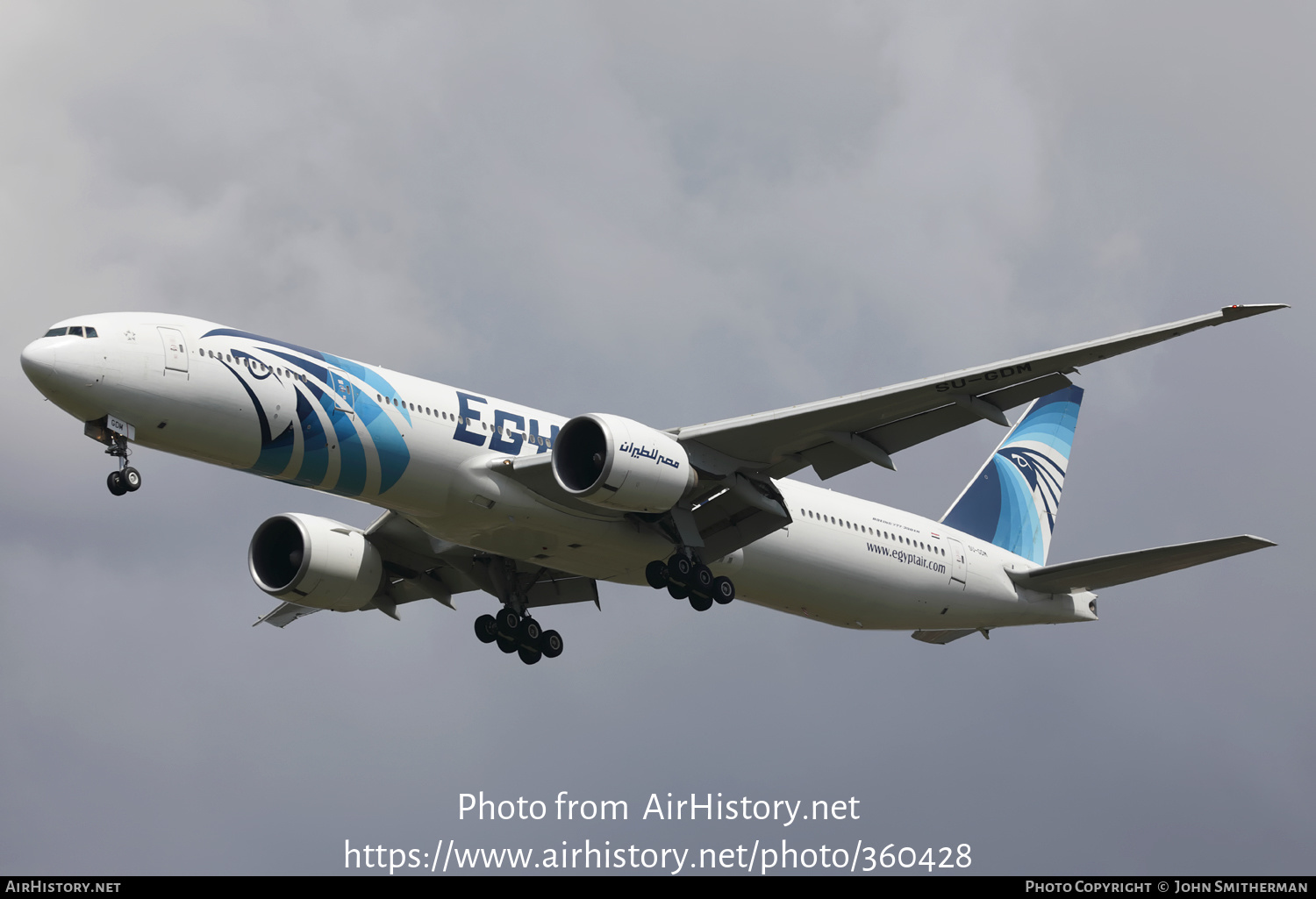 Aircraft Photo of SU-GDM | Boeing 777-36N/ER | EgyptAir | AirHistory.net #360428