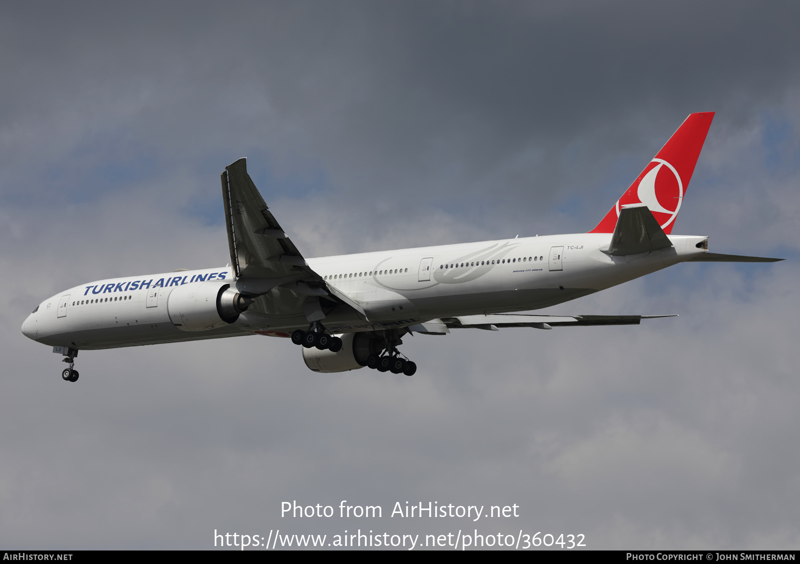 Aircraft Photo of TC-LJI | Boeing 777-3F2/ER | Turkish Airlines | AirHistory.net #360432