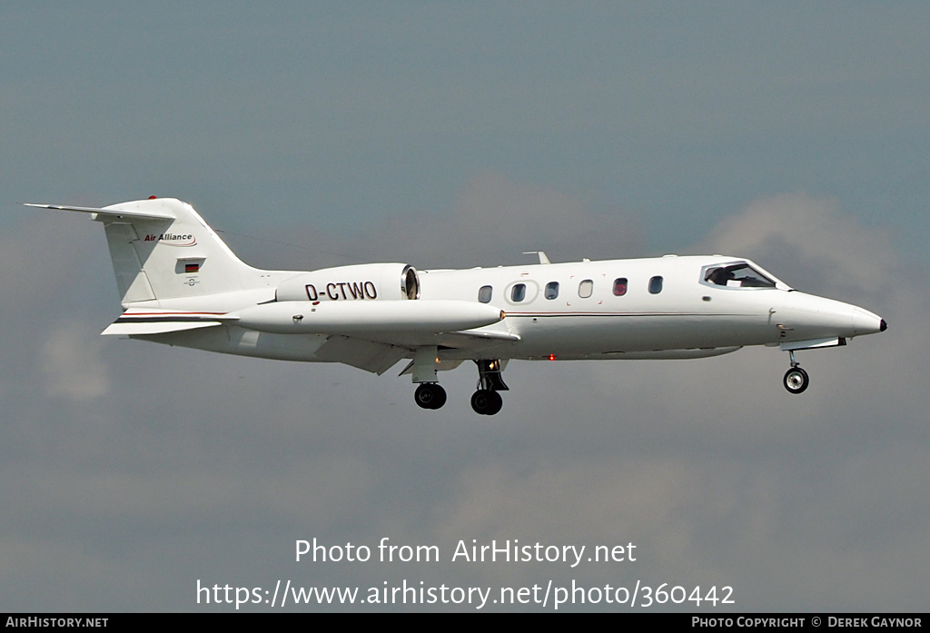 Aircraft Photo of D-CTWO | Gates Learjet 35A | Air Alliance | AirHistory.net #360442