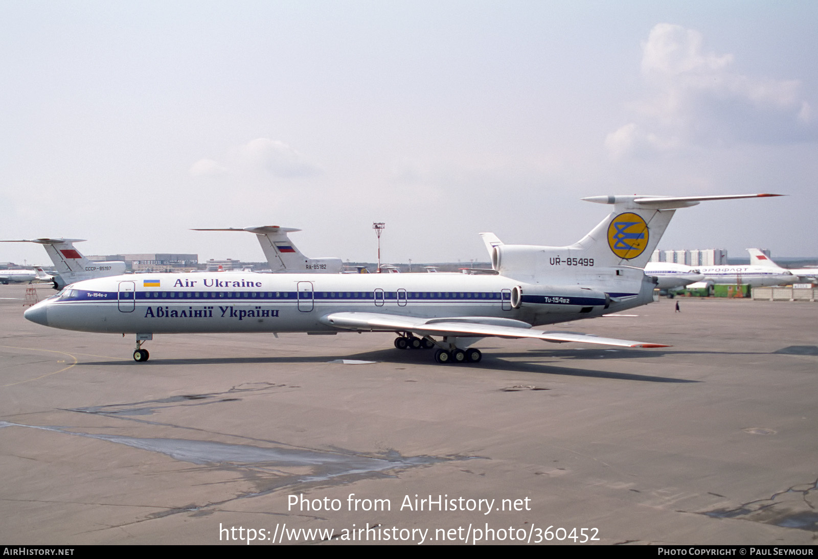 Aircraft Photo of UR-85499 | Tupolev Tu-154B-2 | Air Ukraine | AirHistory.net #360452