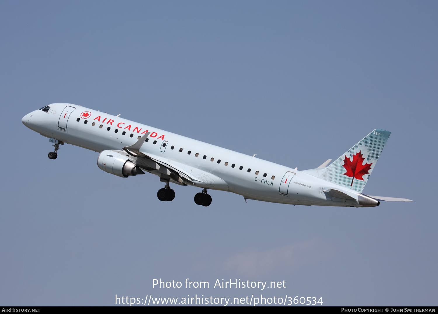 Aircraft Photo of C-FHLH | Embraer 190AR (ERJ-190-100IGW) | Air Canada | AirHistory.net #360534