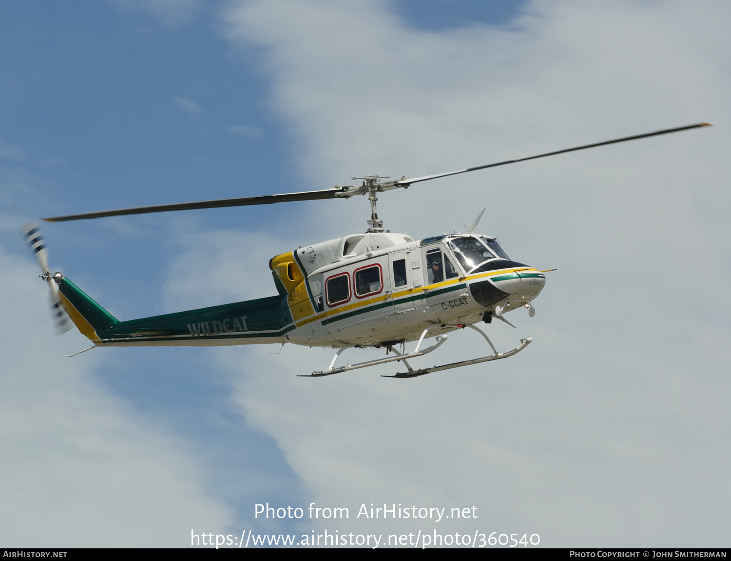 Aircraft Photo of C-GGAT | Bell 212 Twin Two-Twelve | Wildcat Helicopters | AirHistory.net #360540