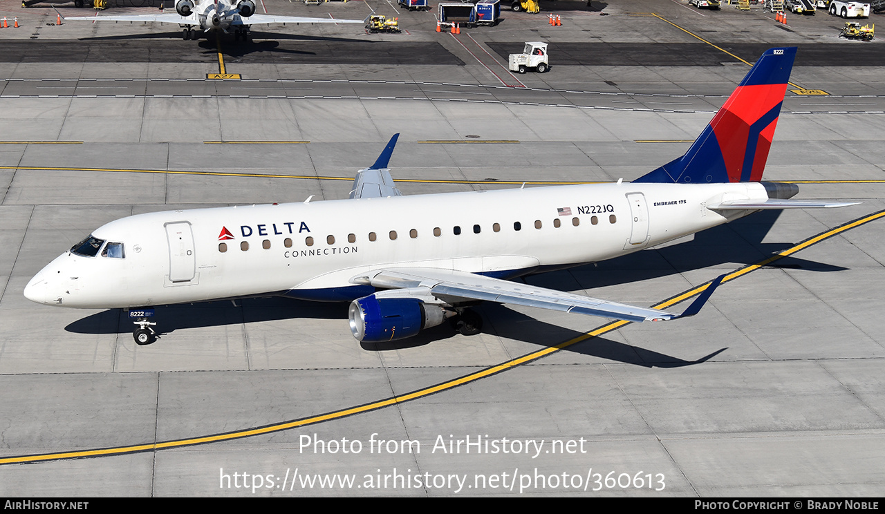 Aircraft Photo of N222JQ | Embraer 175LR (ERJ-170-200LR) | Delta Connection | AirHistory.net #360613