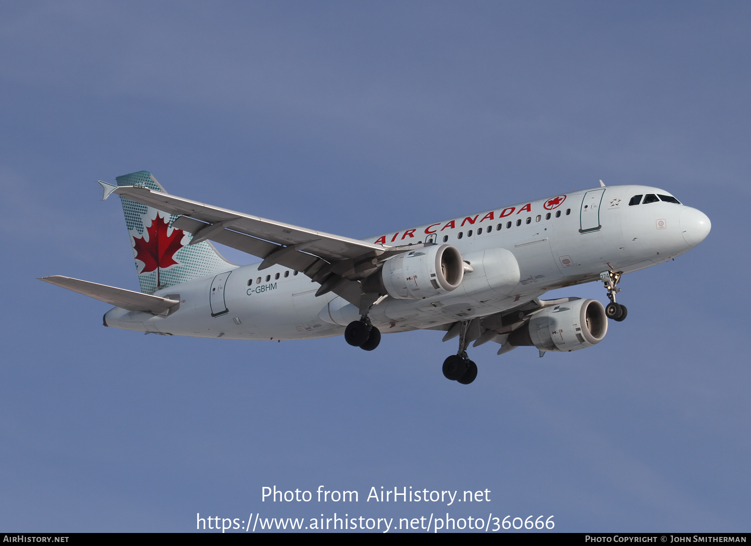 Aircraft Photo of C-GBHM | Airbus A319-114 | Air Canada | AirHistory.net #360666