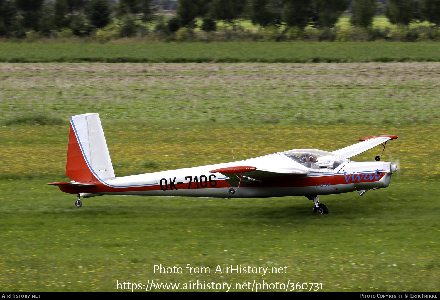 Aircraft Photo of OK-7106 | Aerotechnik L-13SW Vivat | AirHistory.net #360731