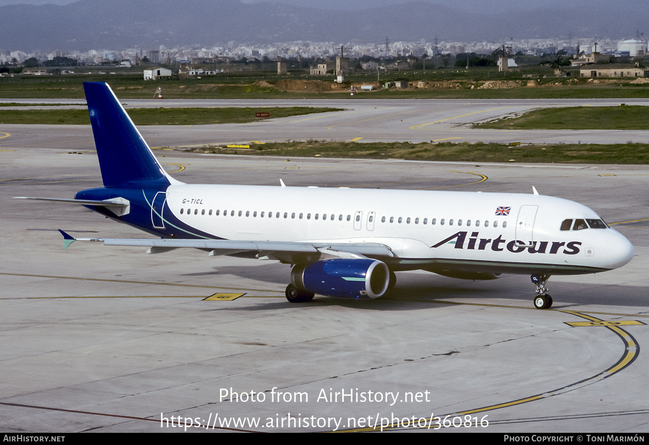 Aircraft Photo of G-TICL | Airbus A320-231 | Airtours International | AirHistory.net #360816