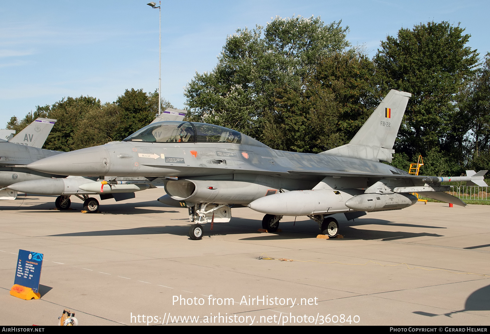 Aircraft Photo of FB-22 | General Dynamics F-16BM Fighting Falcon | Belgium - Air Force | AirHistory.net #360840