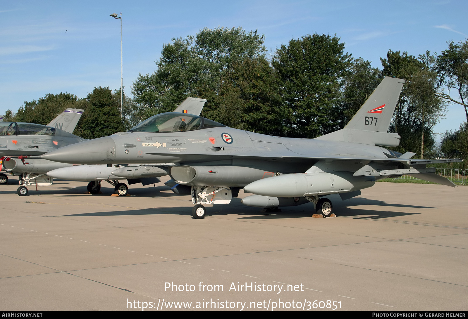 Aircraft Photo of 677 | General Dynamics F-16AM Fighting Falcon | Norway - Air Force | AirHistory.net #360851