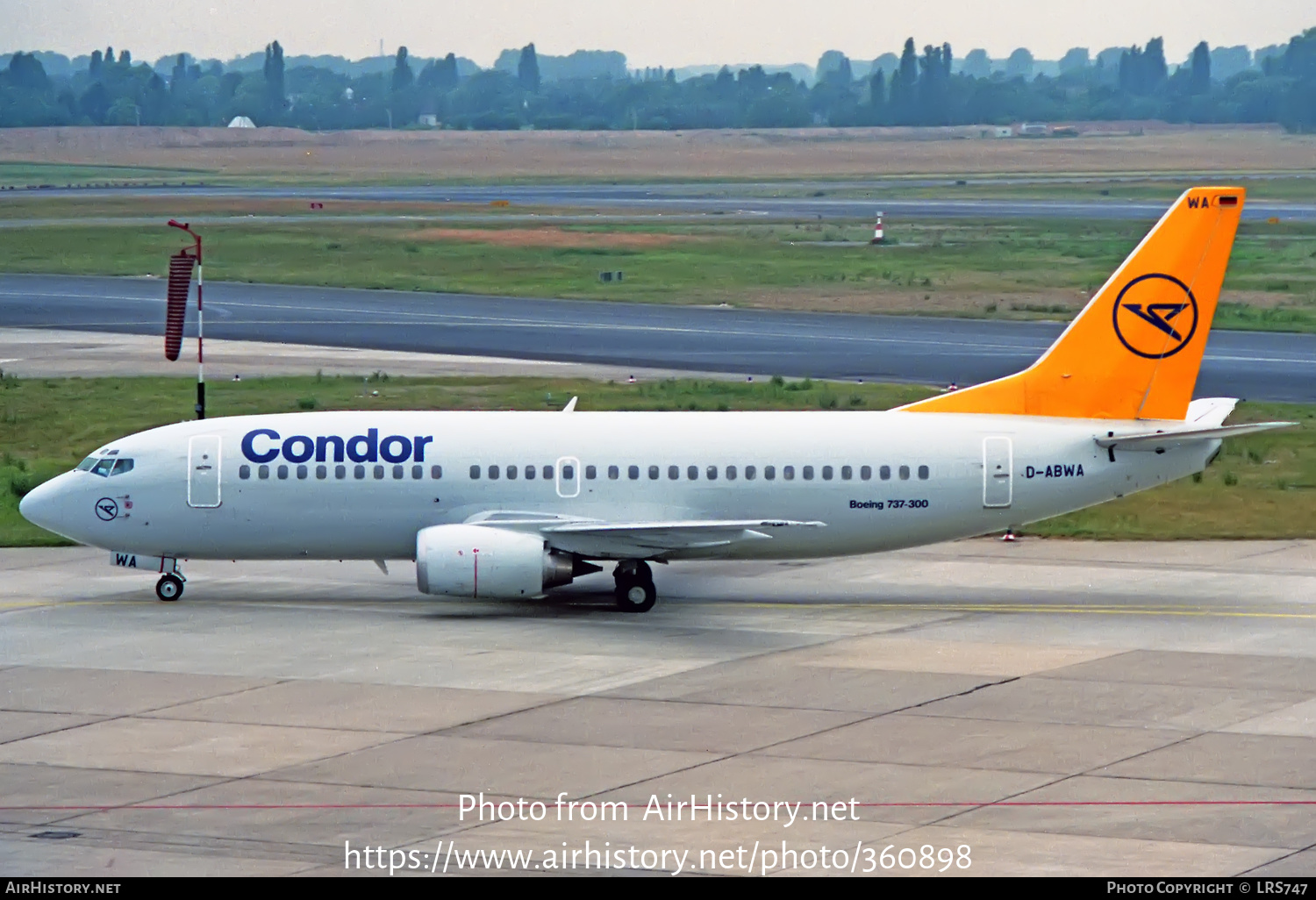 Aircraft Photo of D-ABWA | Boeing 737-330 | Condor Flugdienst | AirHistory.net #360898