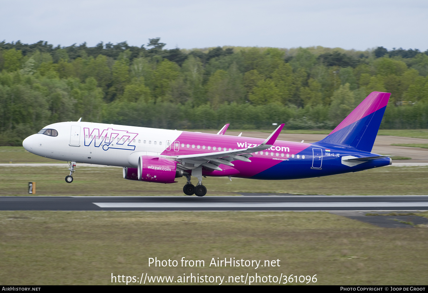 Aircraft Photo of HA-LJE | Airbus A320-271N | Wizz Air | AirHistory.net #361096