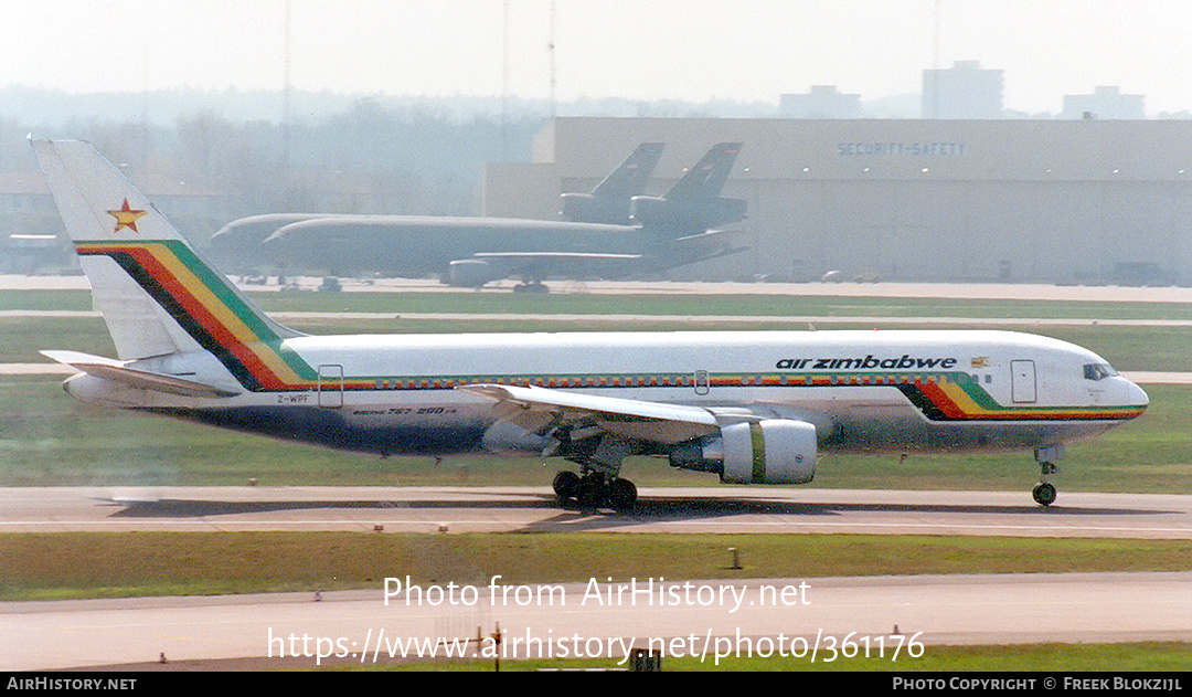 Aircraft Photo of Z-WPF | Boeing 767-2N0/ER | Air Zimbabwe | AirHistory.net #361176