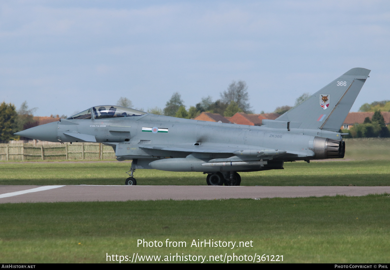 Aircraft Photo of ZK366 | Eurofighter EF-2000 Typhoon FGR4 | UK - Air Force | AirHistory.net #361221