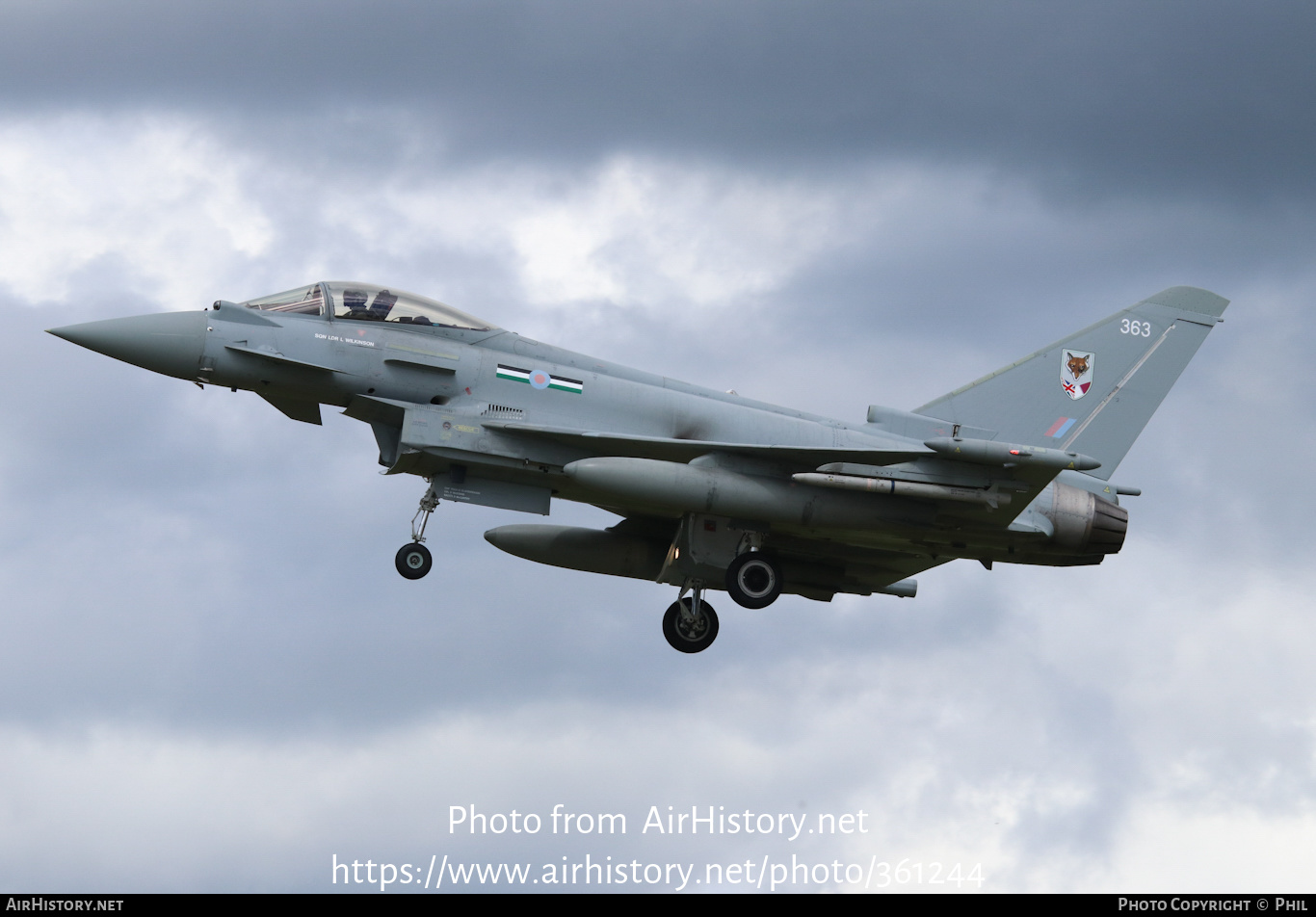 Aircraft Photo of ZK363 | Eurofighter EF-2000 Typhoon FGR4 | UK - Air Force | AirHistory.net #361244