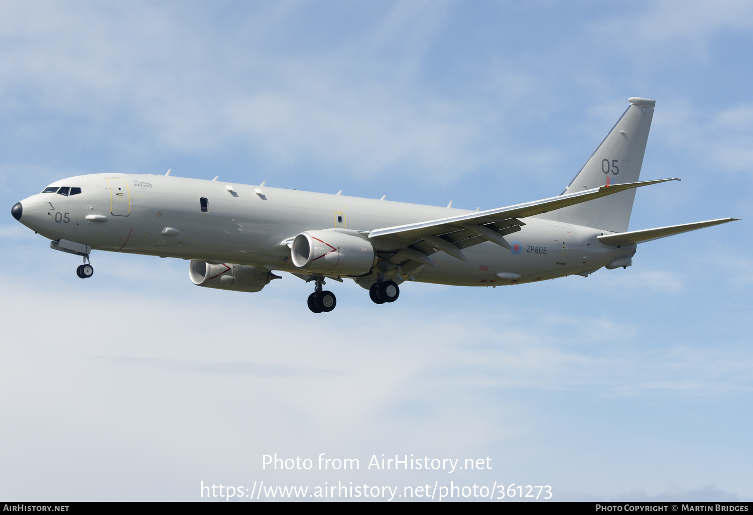 Aircraft Photo of ZP805 | Boeing P-8A Poseidon MRA1 | UK - Air Force | AirHistory.net #361273