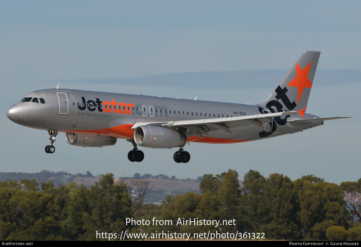 Aircraft Photo of VH-VGQ | Airbus A320-232 | Jetstar Airways | AirHistory.net #361322