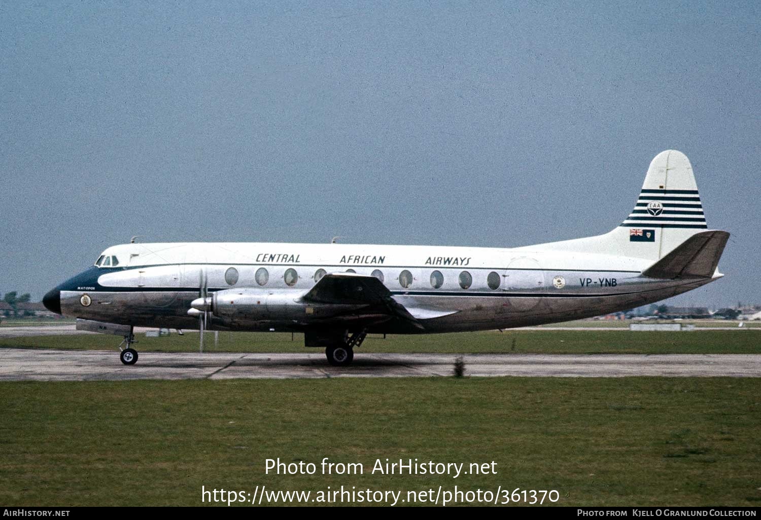 Aircraft Photo of VP-YNB | Vickers 748D Viscount | Central African Airways - CAA | AirHistory.net #361370