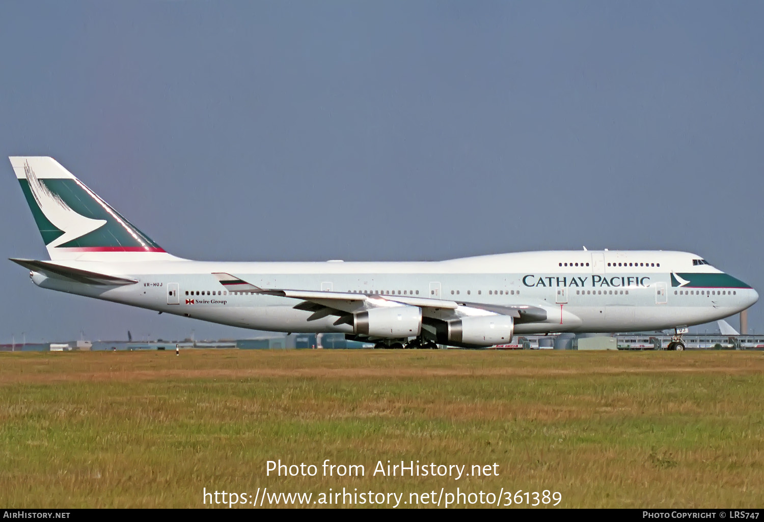 Aircraft Photo of VR-HUJ | Boeing 747-467 | Cathay Pacific Airways | AirHistory.net #361389