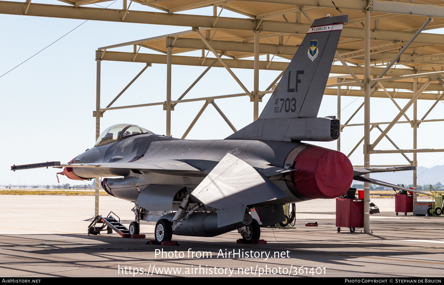 Aircraft Photo of 93-0703 / AF93-703 | General Dynamics F-16A Fighting Falcon | USA - Air Force | AirHistory.net #361401