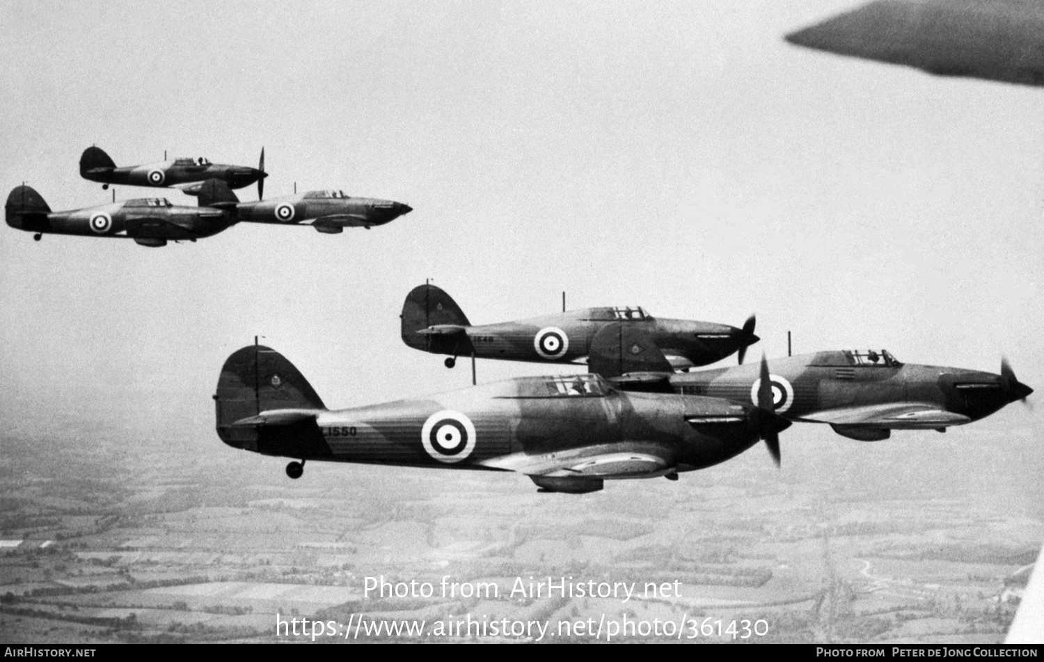 Aircraft Photo of L1550 | Hawker Hurricane Mk1 | UK - Air Force | AirHistory.net #361430