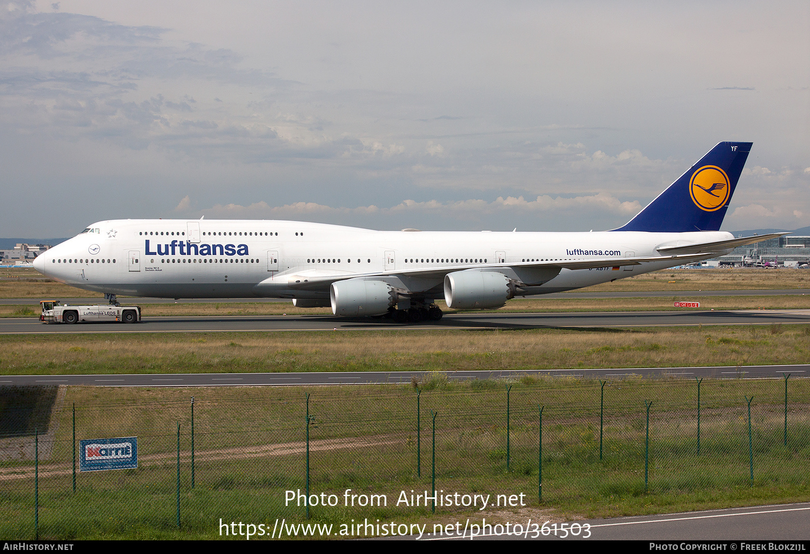 Aircraft Photo of D-ABYF | Boeing 747-830 | Lufthansa | AirHistory.net #361503