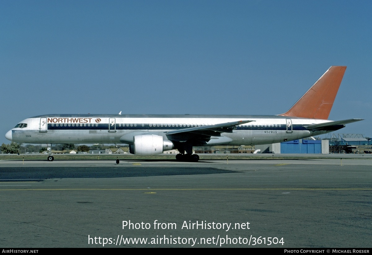 Aircraft Photo of N528US | Boeing 757-251 | Northwest Airlines | AirHistory.net #361504