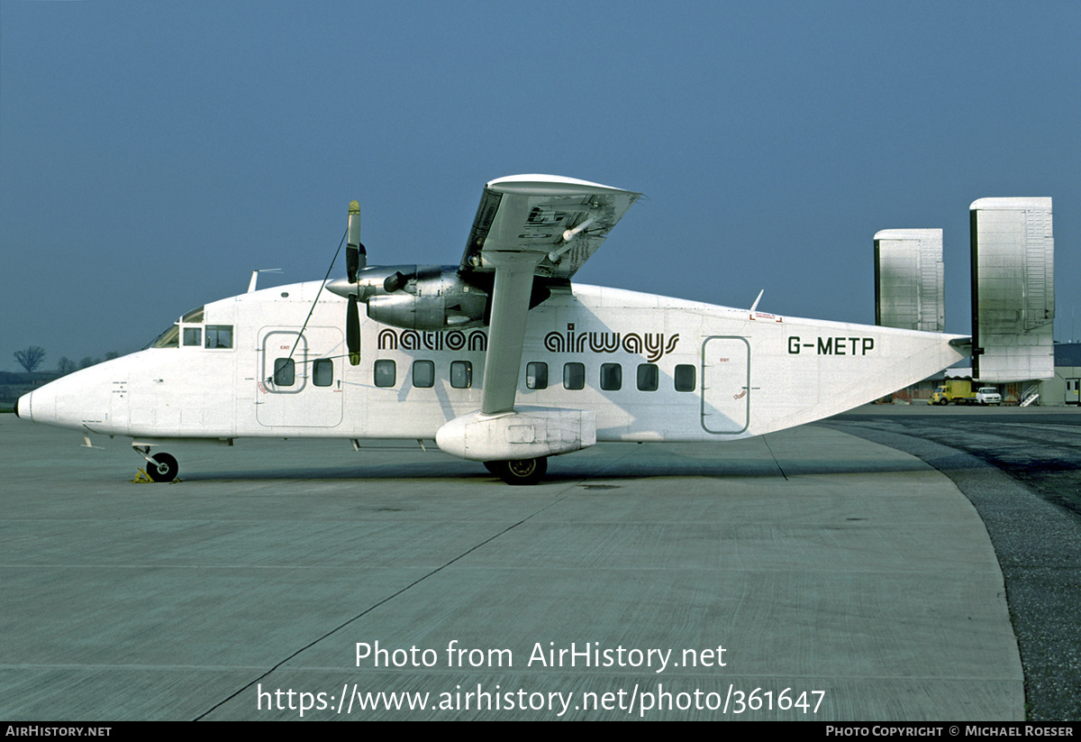 Aircraft Photo of G-METP | Short 330-100 | National Airways | AirHistory.net #361647