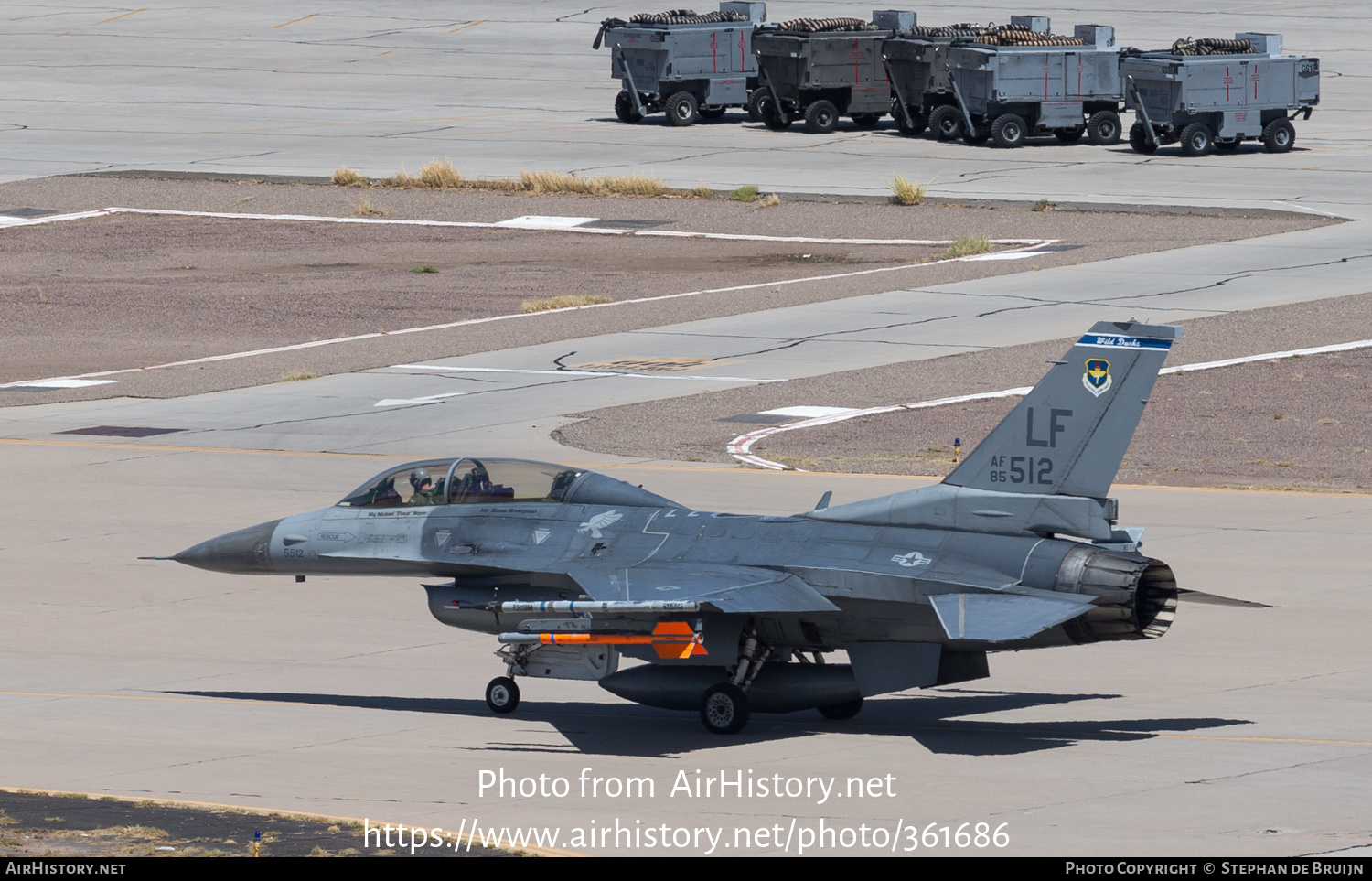 Aircraft Photo of 85-1512 / AF85-512 | Lockheed Martin F-16D Fighting Falcon | USA - Air Force | AirHistory.net #361686