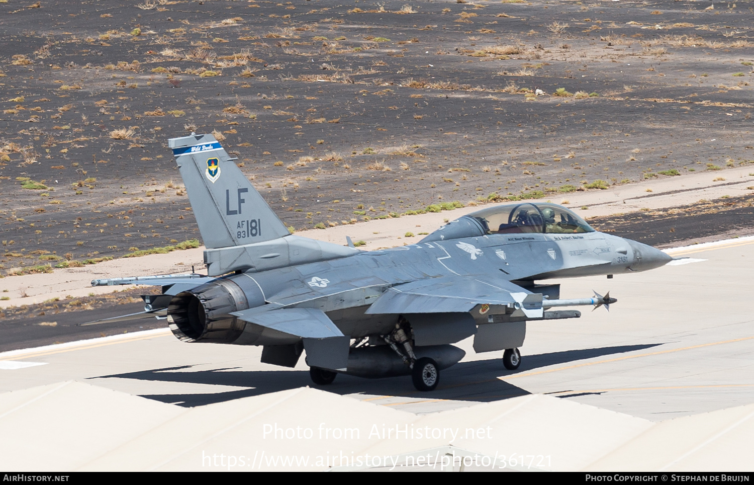 Aircraft Photo of 83-1181 / AF83-181 | Lockheed Martin F-16D Fighting Falcon | USA - Air Force | AirHistory.net #361721