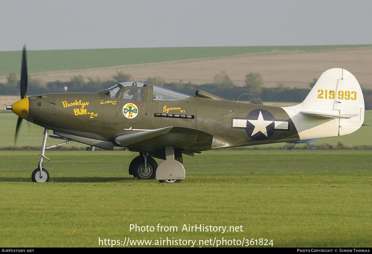 Aircraft Photo of G-CEJU / 219993 | Bell P-39Q Airacobra | USA - Air Force | AirHistory.net #361824