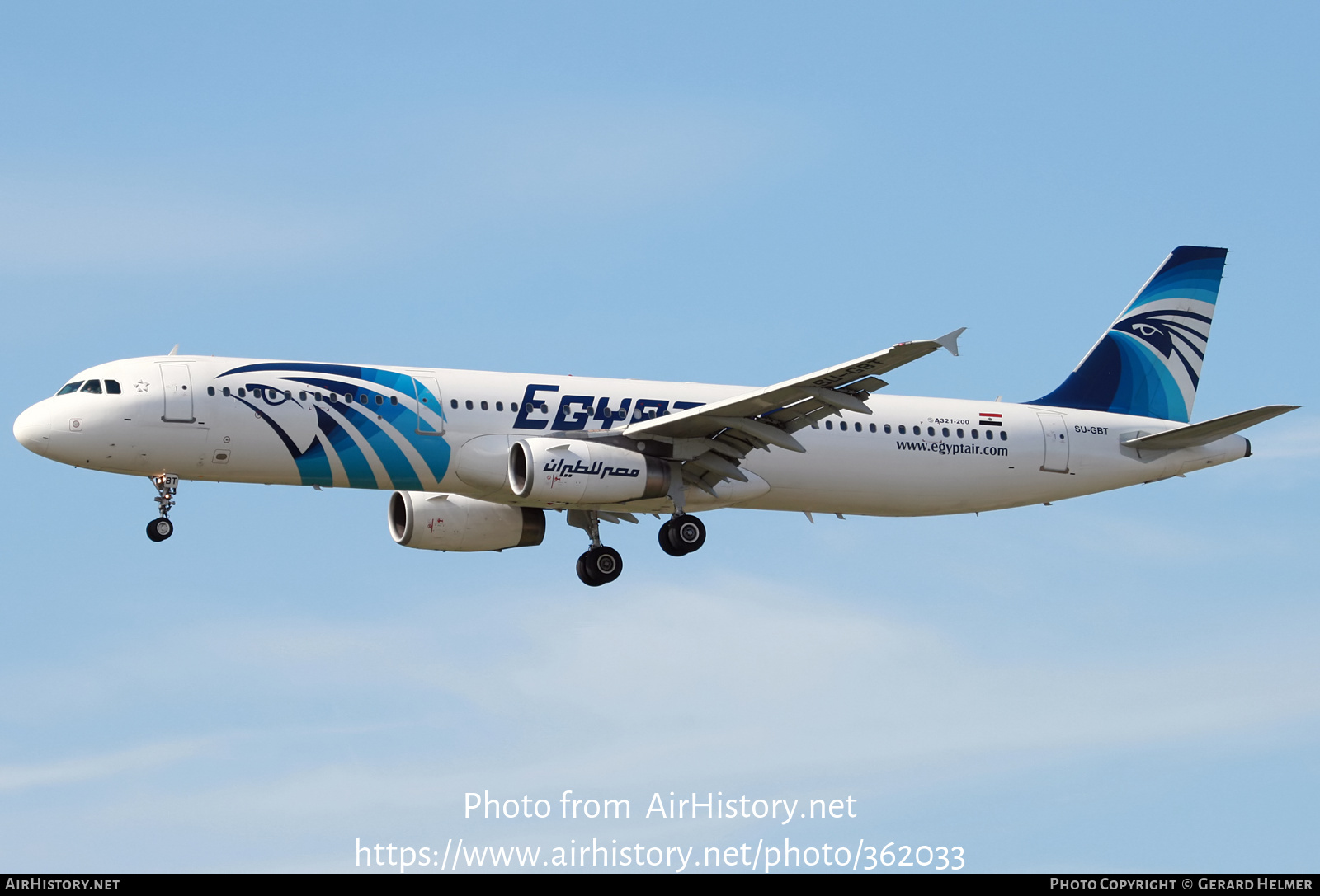 Aircraft Photo of SU-GBT | Airbus A321-131 | EgyptAir | AirHistory.net #362033