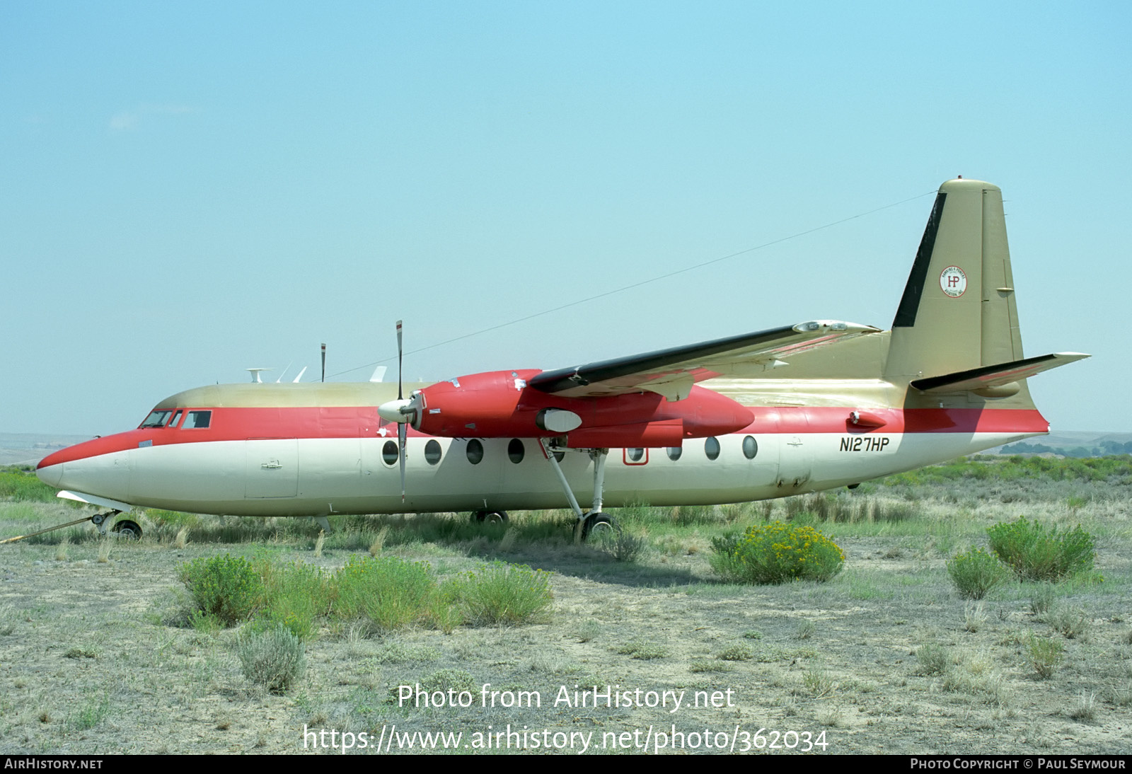 Aircraft Photo of N127HP | Fairchild F-27A | Hawkins & Powers Aviation | AirHistory.net #362034