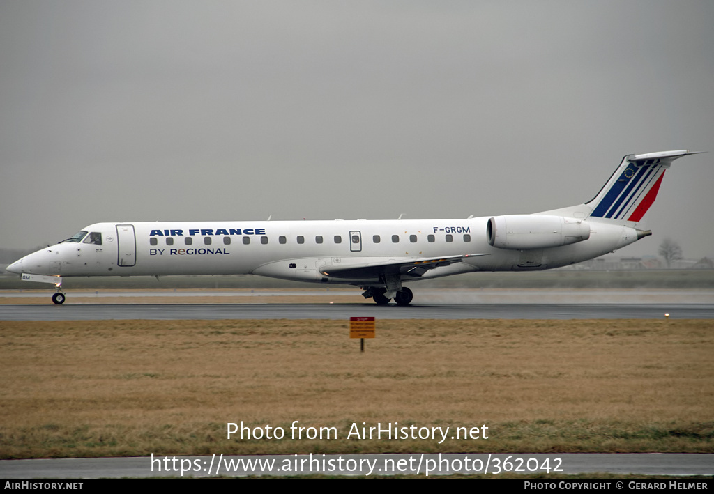 Aircraft Photo of F-GRGM | Embraer ERJ-145EU (EMB-145EU) | Air France | AirHistory.net #362042