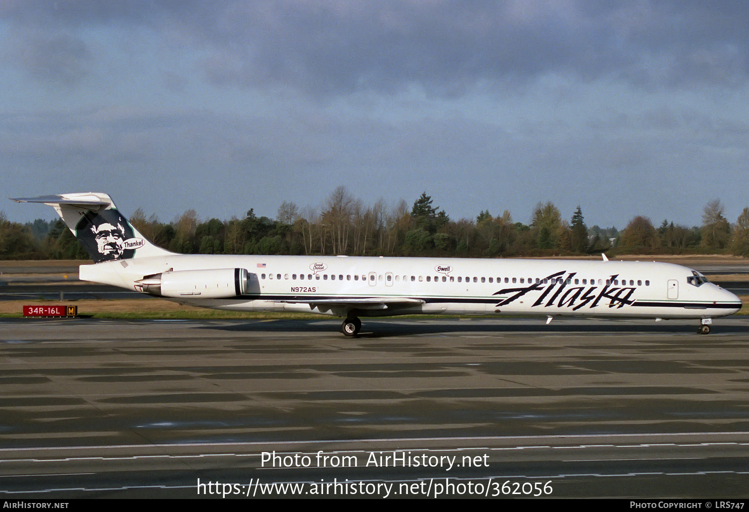 Aircraft Photo of N972AS | McDonnell Douglas MD-83 (DC-9-83) | Alaska Airlines | AirHistory.net #362056