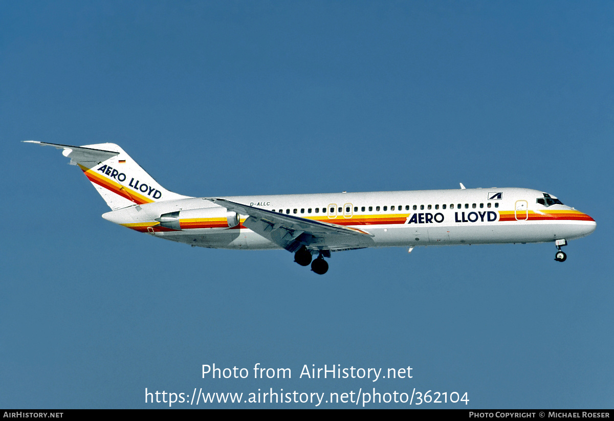 Aircraft Photo of D-ALLC | McDonnell Douglas DC-9-32 | Aero Lloyd | AirHistory.net #362104