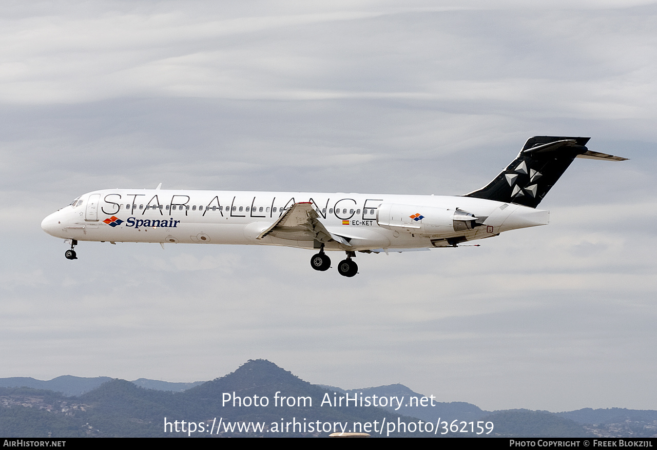 Aircraft Photo of EC-KET | McDonnell Douglas MD-87 (DC-9-87) | Spanair | AirHistory.net #362159