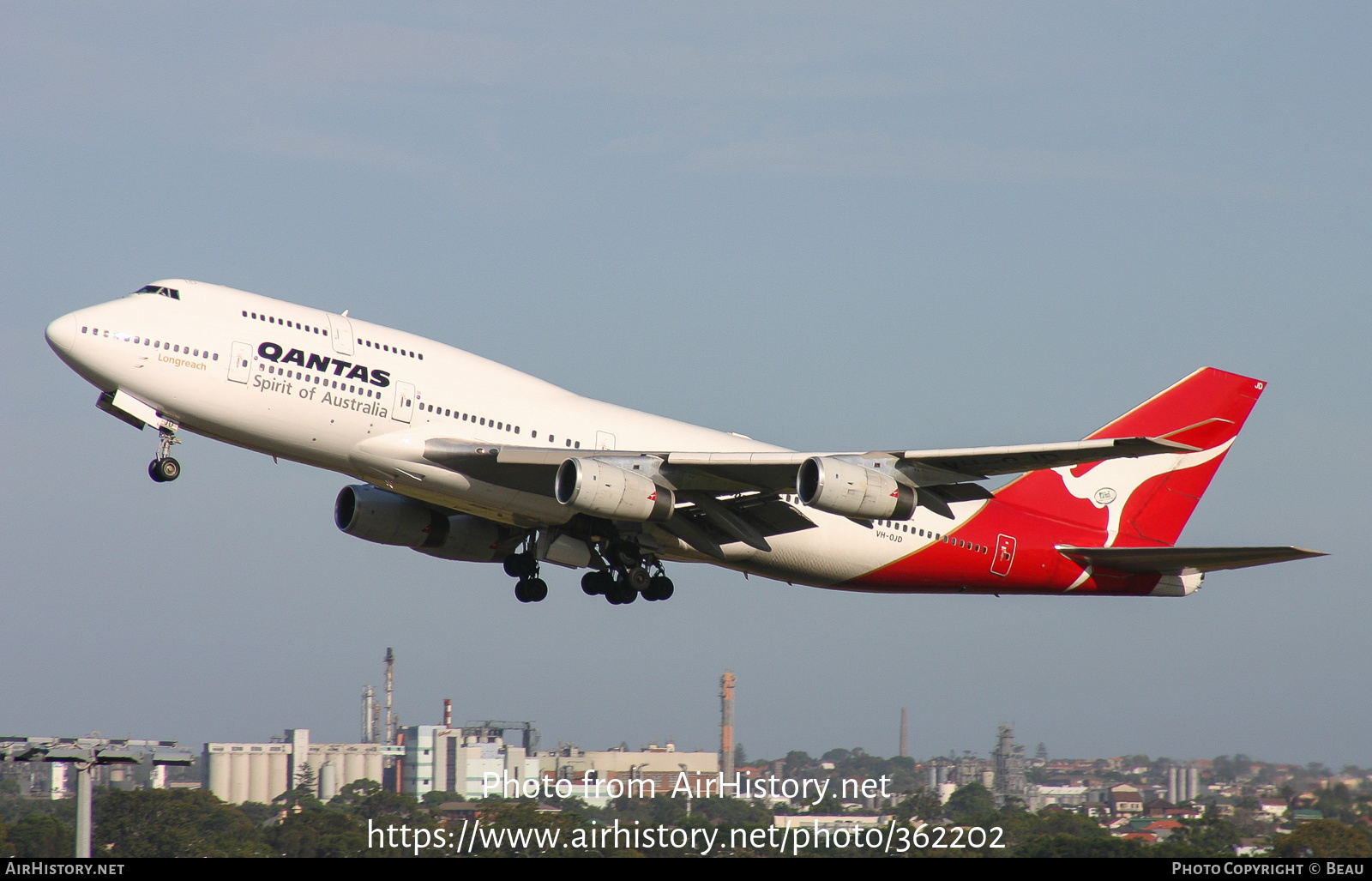 Aircraft Photo of VH-OJD | Boeing 747-438 | Qantas | AirHistory.net #362202