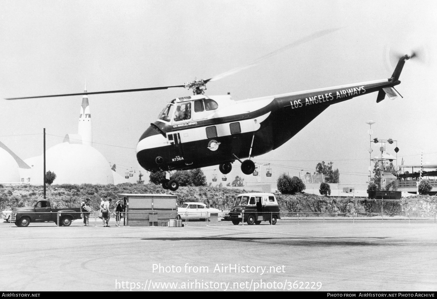 Aircraft Photo of N736A | Sikorsky S-55 | L A Airways - Los Angeles Airways | AirHistory.net #362229