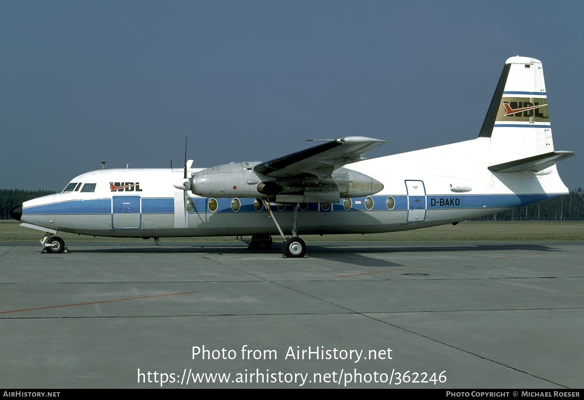 Aircraft Photo of D-BAKO | Fokker F27-100 Friendship | WDL Aviation | AirHistory.net #362246