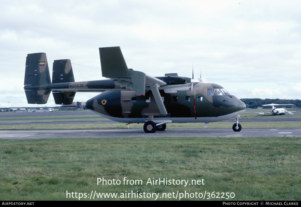 Aircraft Photo of EV-8118 | Israel Aircraft Industries IAI-202 Arava | Venezuela - Army | AirHistory.net #362250