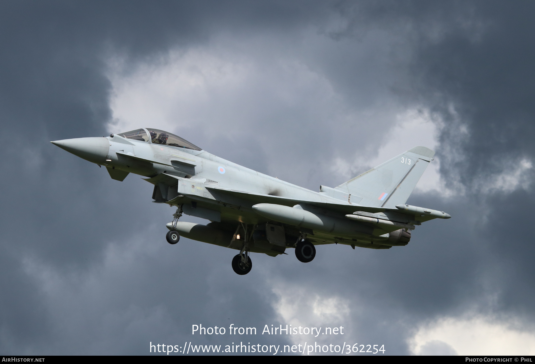 Aircraft Photo of ZK313 | Eurofighter EF-2000 Typhoon FGR4 | UK - Air Force | AirHistory.net #362254