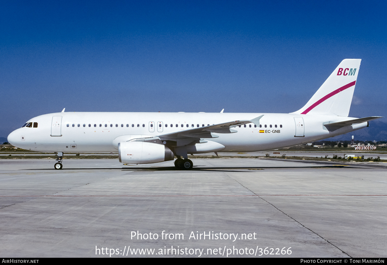 Aircraft Photo of EC-GNB | Airbus A320-231 | BCM Airlines | AirHistory.net #362266