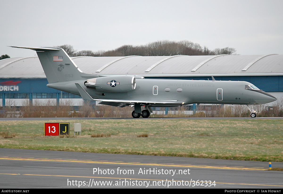 Aircraft Photo of 165153 / 5153 | Gulfstream Aerospace C-20G Gulfstream IV (G-IV) | USA - Marines | AirHistory.net #362334