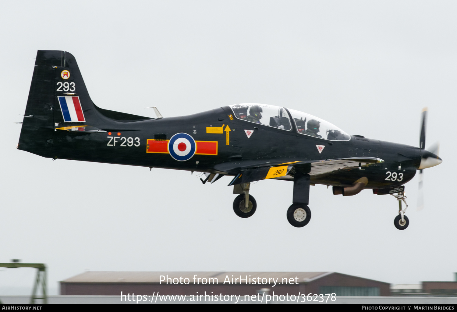 Aircraft Photo of ZF293 | Short S-312 Tucano T1 | UK - Air Force | AirHistory.net #362378