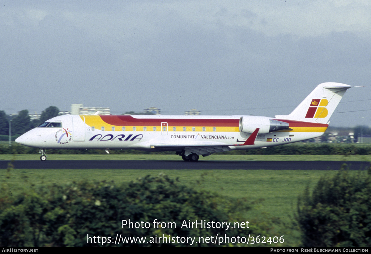 Aircraft Photo of EC-JOD | Bombardier CRJ-200ER (CL-600-2B19) | Iberia Regional | AirHistory.net #362406