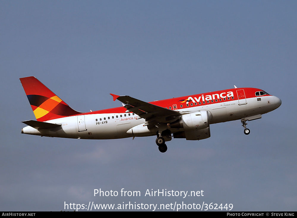 Aircraft Photo of PR-AVB | Airbus A319-115 | Avianca | AirHistory.net #362449