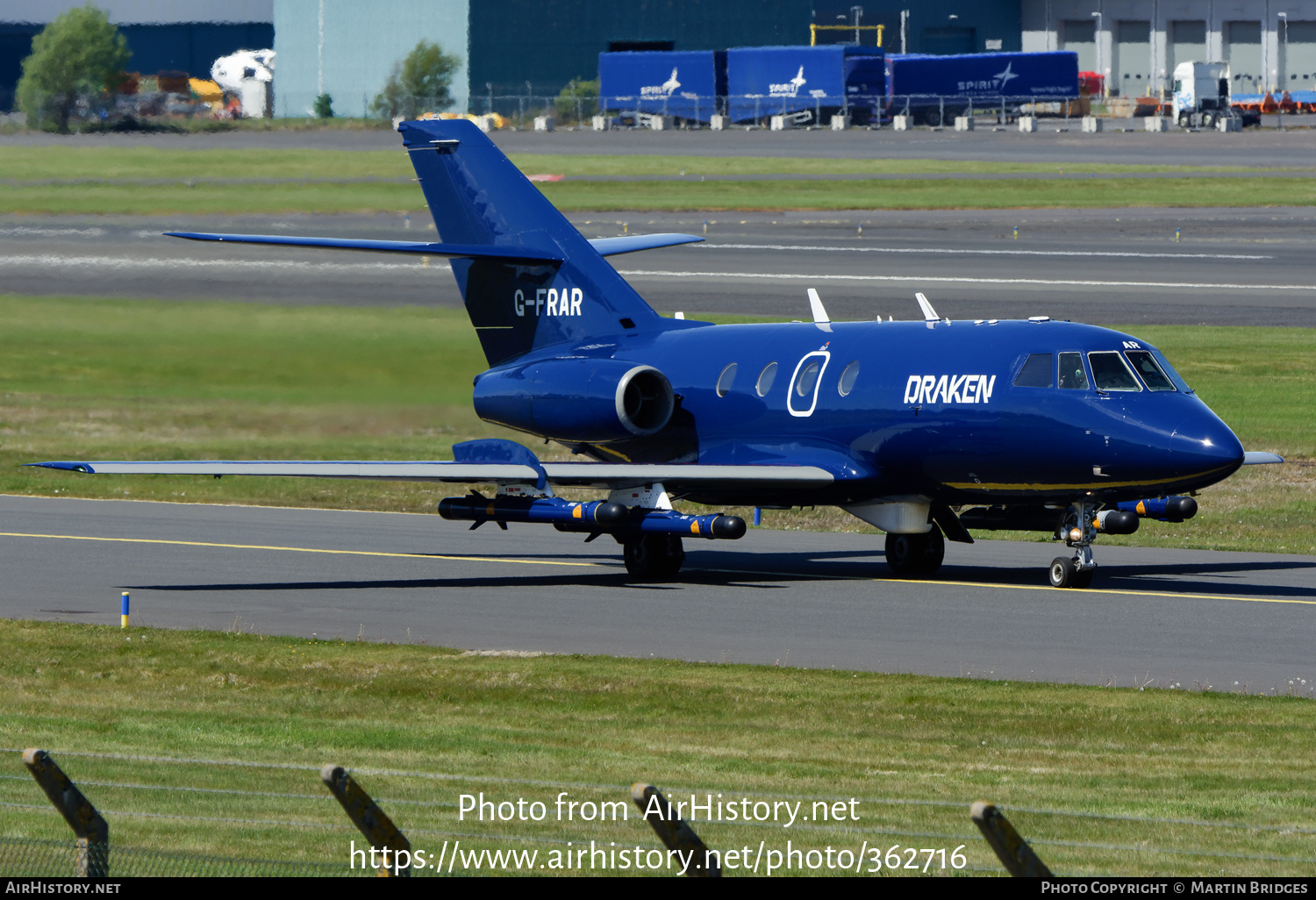 Aircraft Photo of G-FRAR | Dassault Falcon 20D | Draken Europe | AirHistory.net #362716