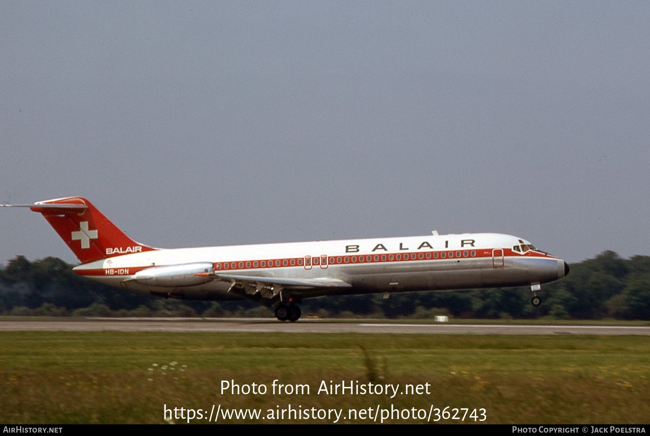 Aircraft Photo of HB-IDN | McDonnell Douglas DC-9-33CF | Balair | AirHistory.net #362743